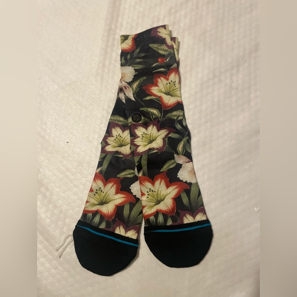 Stance floral socks size Medium